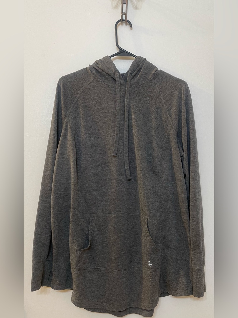 Torrid Active Women's Gray Logo Pullover Hooded Hoodie Pockets 1X